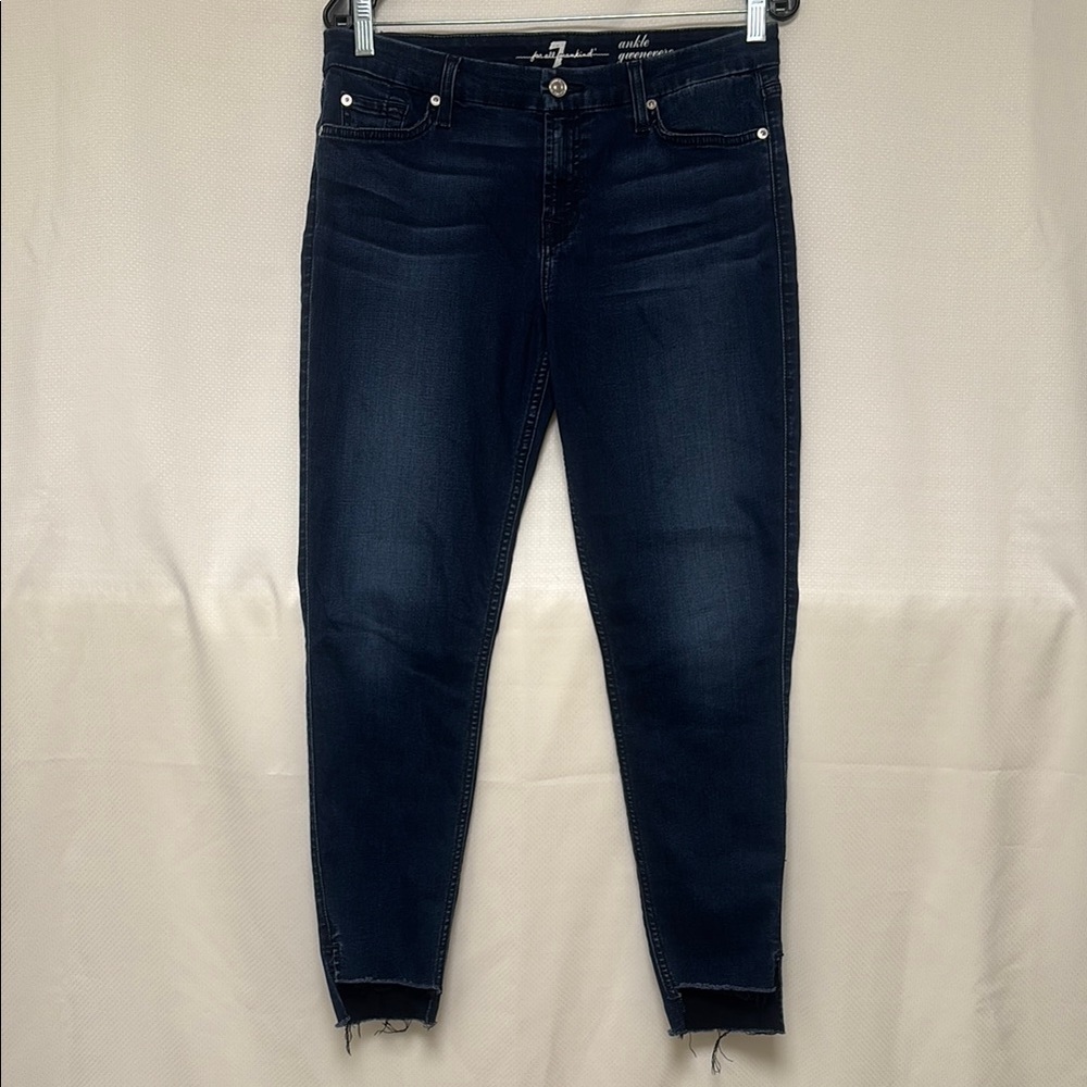 7 for all Mankind ankle Dark Blue Jeans